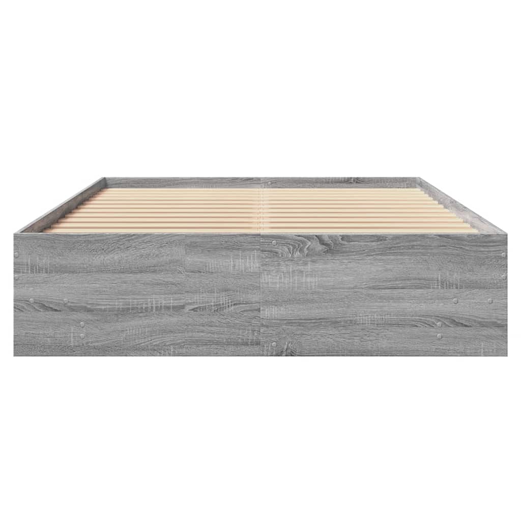 Bed Frame | Grey Sonoma | Engineered Wood, Plywood | AU Double