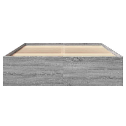 Bed Frame | Grey Sonoma | Engineered Wood, Plywood | AU Double