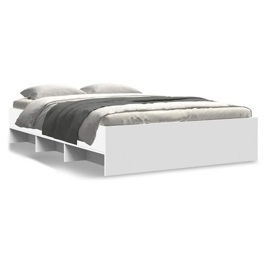 Bed Frame without Mattress White 120x200 cm Engineered Wood