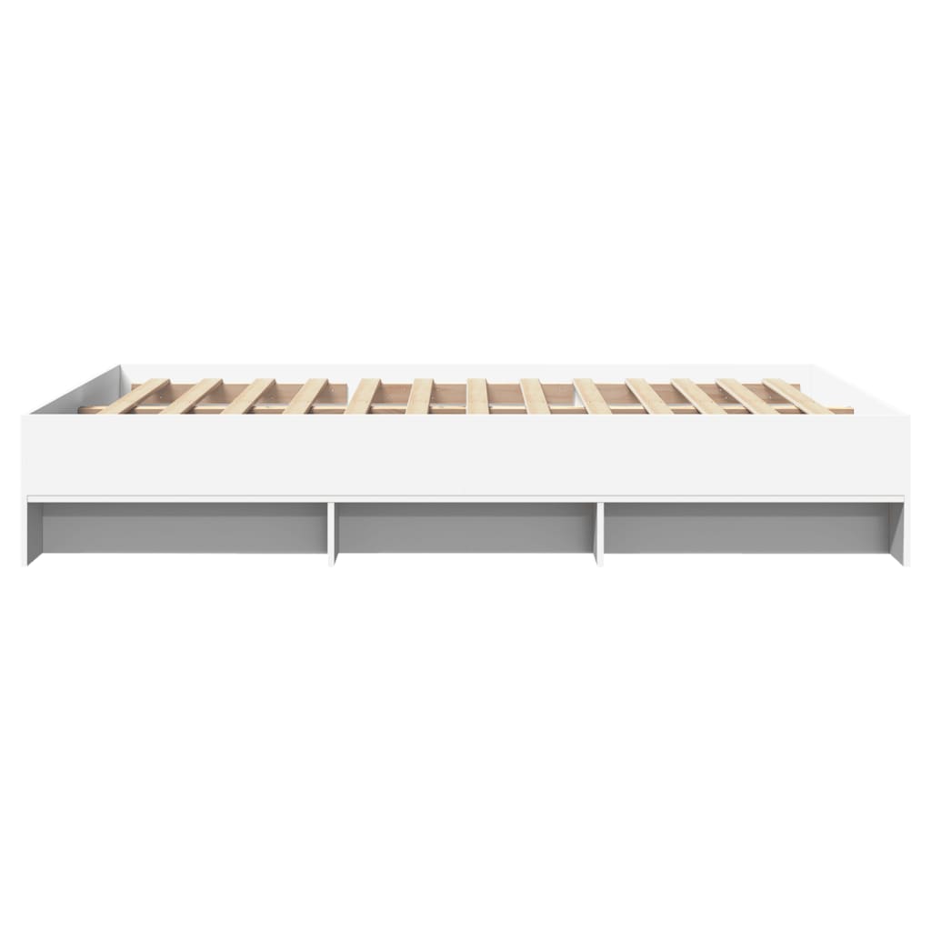 Bed Frame | White | Engineered wood | Double | Bed Frame | Rectangular