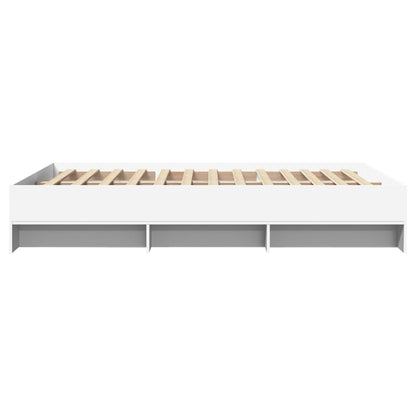 Bed Frame | White | Engineered wood | Double | Bed Frame | Rectangular