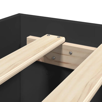 Bed Frame | Black | Engineered wood, Plywood | Double | Bed Frame