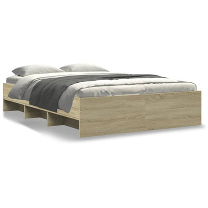 Bed Frame | Sonoma Oak | Engineered Wood, Plywood | 120x200 cm | Storage