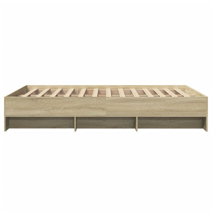 Bed Frame | Sonoma Oak | Engineered Wood, Plywood | 120x200 cm | Storage