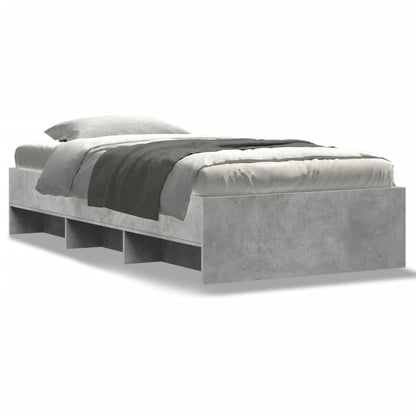 Bed Frame | Concrete Grey | Engineered Wood, Plywood | Single | Bed Frame