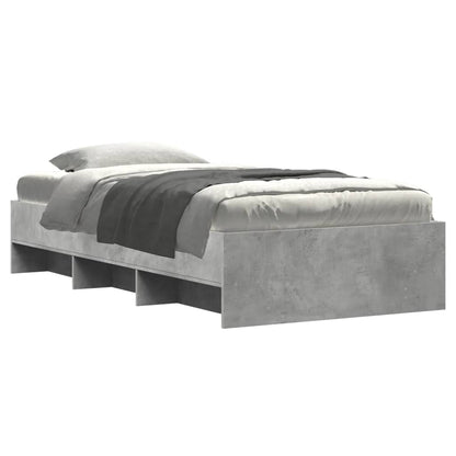 Bed Frame | Concrete Grey | Engineered Wood, Plywood | Single | Bed Frame
