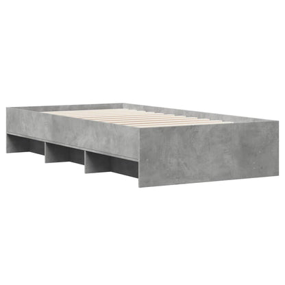 Bed Frame | Concrete Grey | Engineered Wood, Plywood | Single | Bed Frame