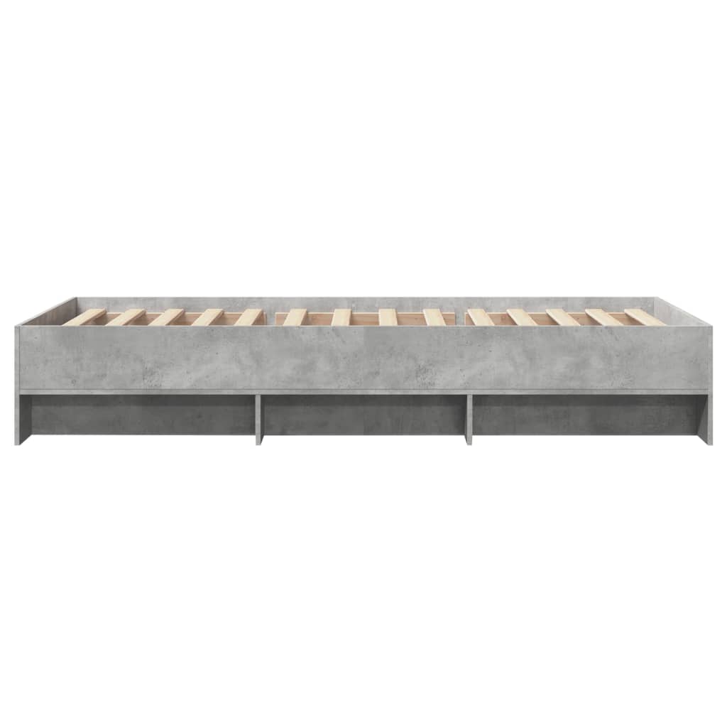 Bed Frame | Concrete Grey | Engineered Wood, Plywood | Single | Bed Frame