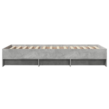 Bed Frame | Concrete Grey | Engineered Wood, Plywood | Single | Bed Frame