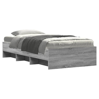 Bed Frame | Grey Sonoma | Engineered wood | 100 x 200 cm | Bed Frame
