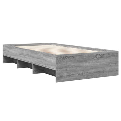 Bed Frame | Grey Sonoma | Engineered wood | 100 x 200 cm | Bed Frame