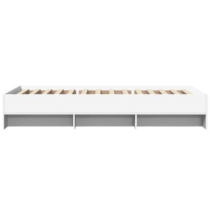 Bed Frame | White | Engineered Wood, Plywood | 90 x 200 cm | Bed Frame