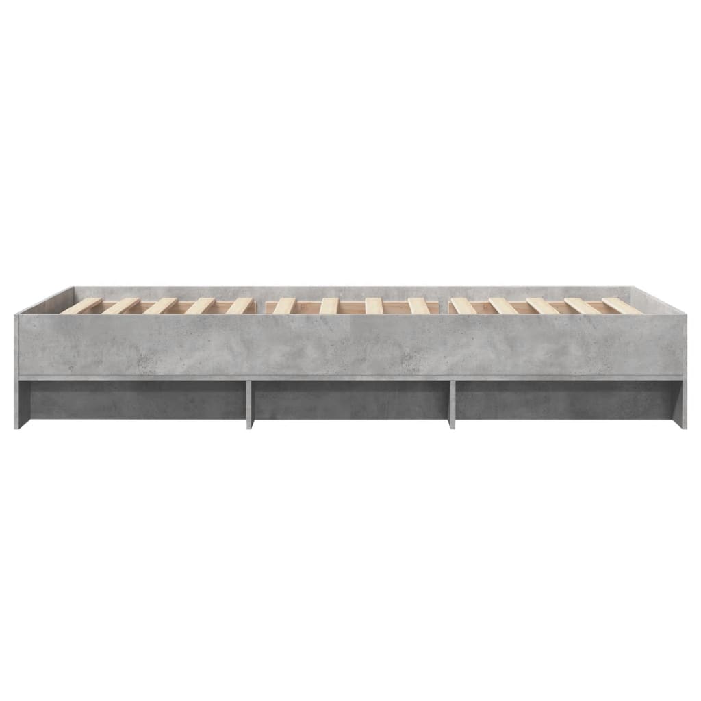 Bed Frame | Concrete Grey | Engineered wood | Single | Bed Frame