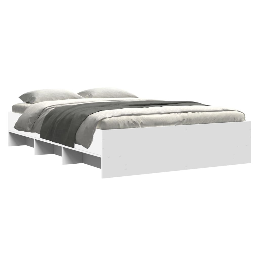 Bed Frame | White | Engineered wood | 140x190 cm | Bed Frame
