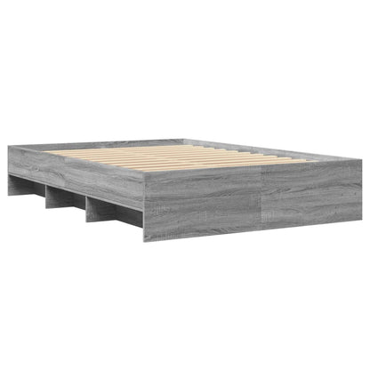Bed Frame | Grey Sonoma | Engineered wood | Double | Bed Frame