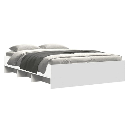 Bed Frame | White | Engineered wood | Double | Bed Frame | Rectangular