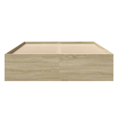 Bed Frame | Sonoma Oak | Engineered wood, Plywood | Double | Bed Frame