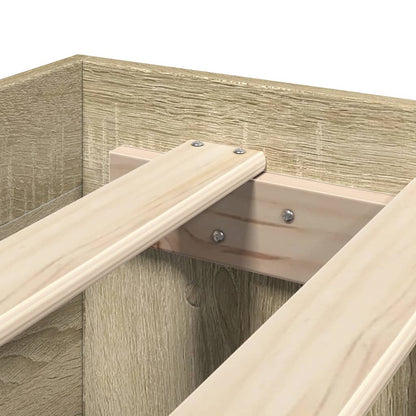 Bed Frame | Sonoma Oak | Engineered wood, Plywood | Double | Bed Frame