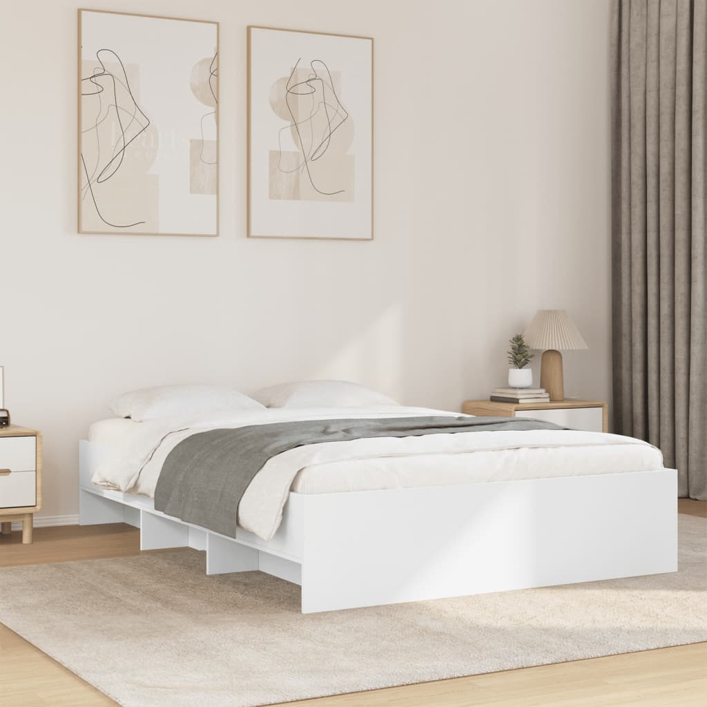 Bed Frame | White | Engineered wood, Plywood | Double | Bed Frame