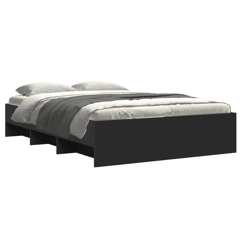 Bed Frame | Black | Engineered wood | Small Double | Bed Frame