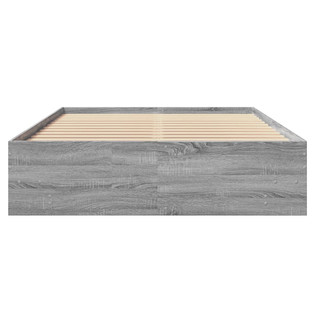 Bed Frame | Grey Sonoma | Engineered wood | Small Double | Bed Frame