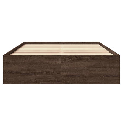 Bed Frame | Brown Oak | Engineered wood | Small Double | Bed Frame