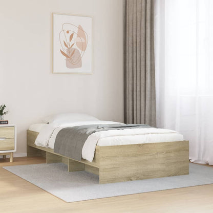 Bed Frame | Sonoma oak | Engineered wood, Plywood | Single | Bed Frame