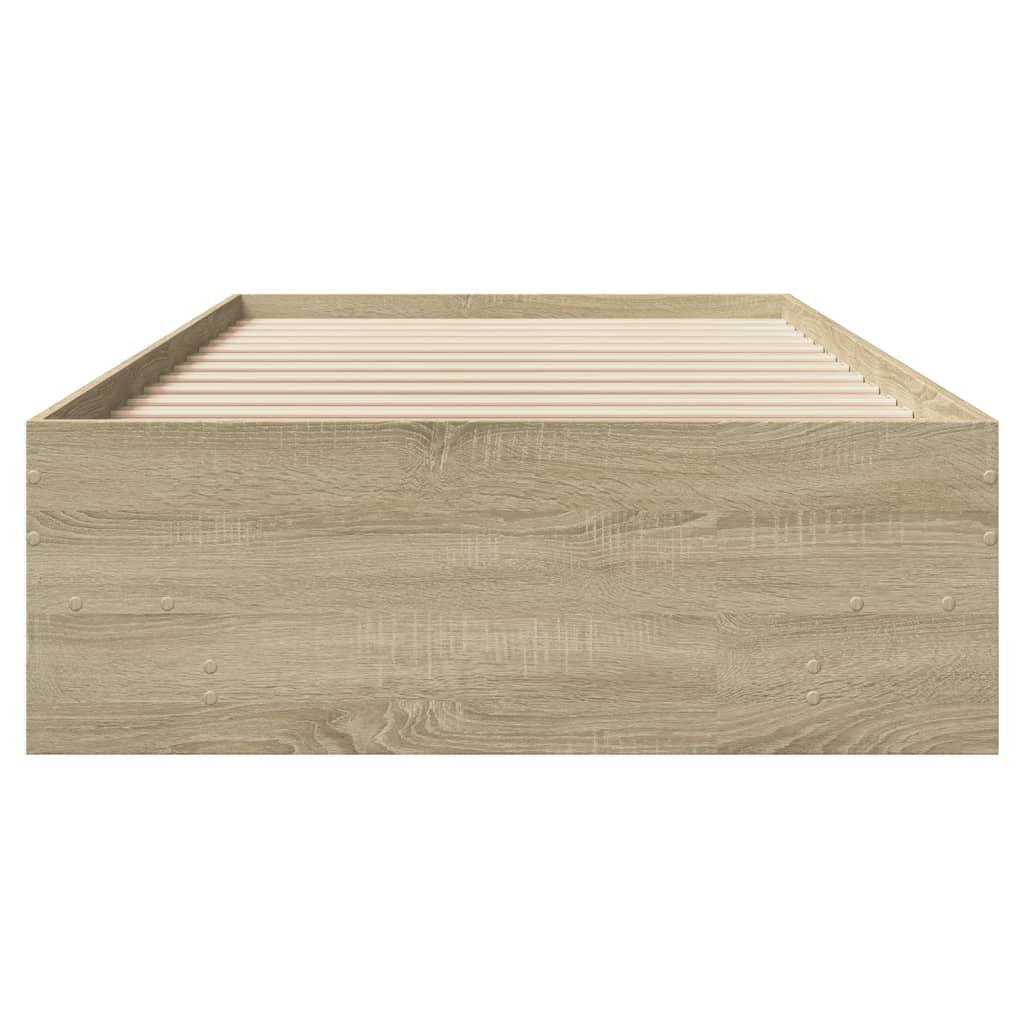 Bed Frame | Sonoma Oak | Engineered Wood | Single | Bed Frame