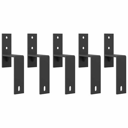 Sliding Door Hardware Kit 200 cm Steel Black