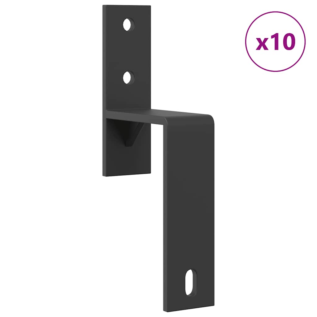 Sliding Door Hardware Kit 427 cm Steel Black