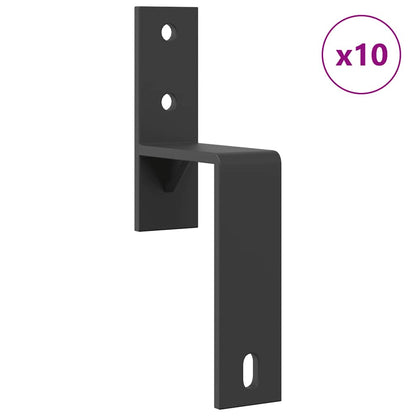 Sliding Door Hardware Kit 427 cm Steel Black