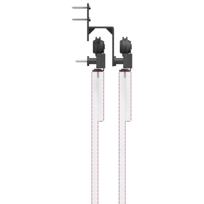 Sliding Door Hardware Kit 427 cm Steel Black
