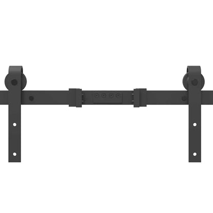 Sliding Door Hardware Kit 427 cm Steel Black