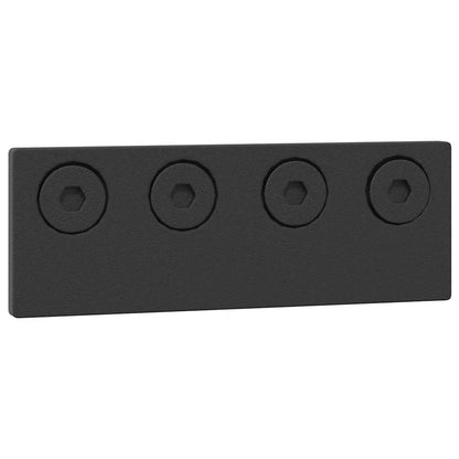 Sliding Door Hardware Kit 305 cm Steel Black