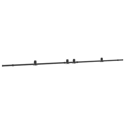 Sliding Door Hardware Kit 427 cm Steel Black