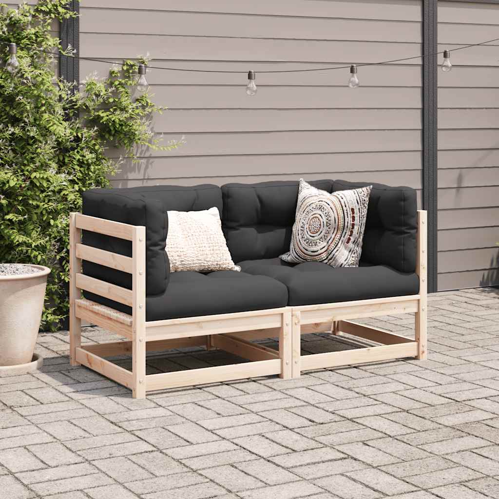 Garden Sofa Set | Natural Pine | Solid Pine Wood | Medium | Modular