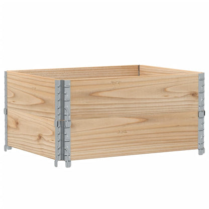 Pallet Collars 2 pcs 80x60 cm Solid Wood Pine