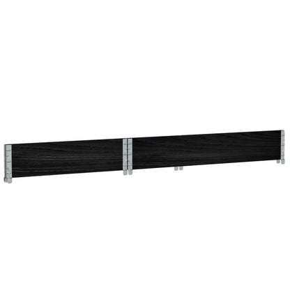 Pallet Collar Black 120x80 cm Solid Wood Pine