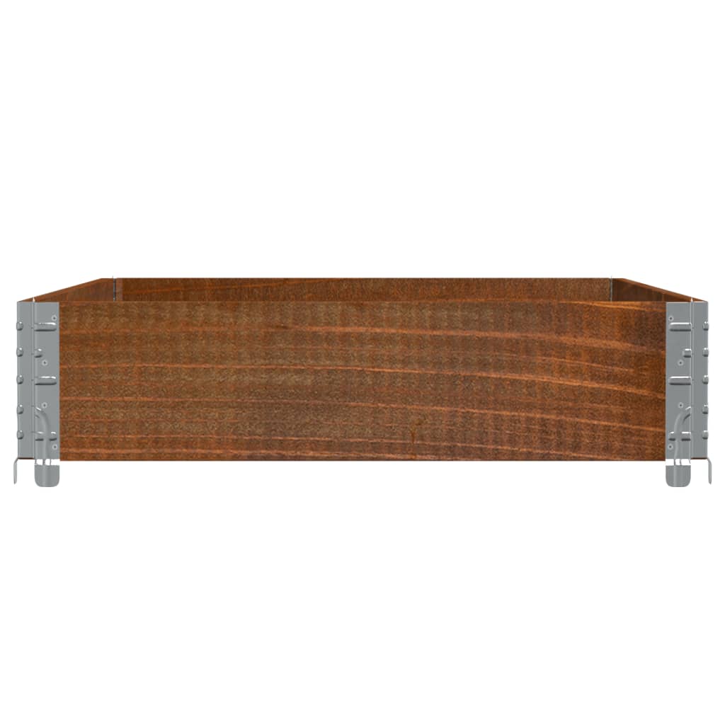 Pallet Collar Brown 120x80 cm Solid Wood Pine