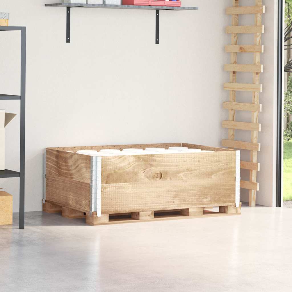 Pallet Collars 2 pcs 120x80 cm Solid Wood Pine