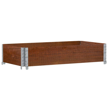 Pallet Collar Brown 100x50 cm Solid Wood Pine