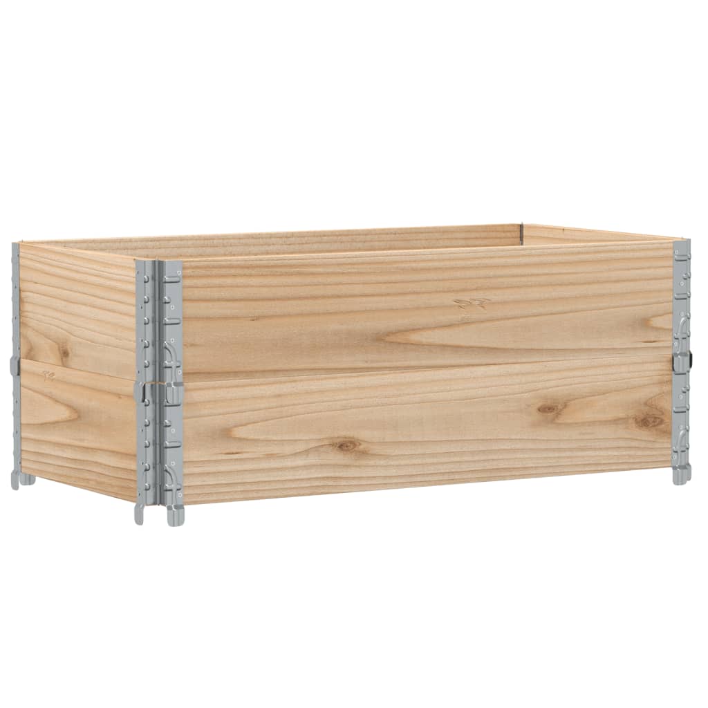 Pallet Collars 2 pcs 100x50 cm Solid Wood Pine