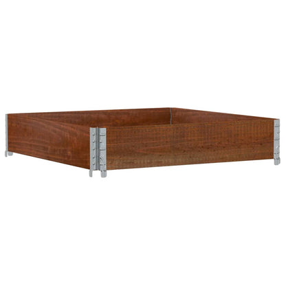 Pallet Collar Brown 100x100 cm Solid Wood Pine