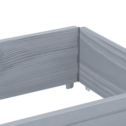 Pallet Collar Grey 150x50 cm Solid Wood Pine