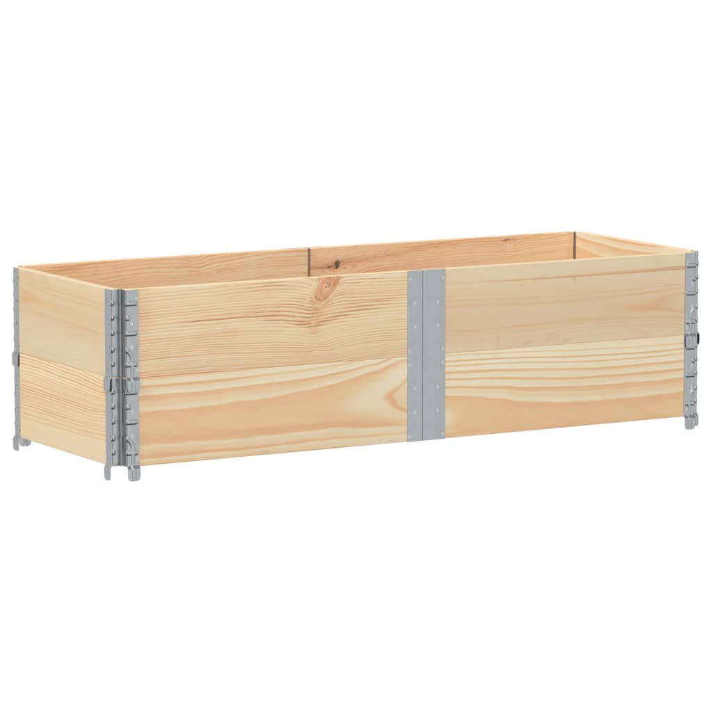Pallet Collars 2 pcs 150x50 cm Solid Wood Pine
