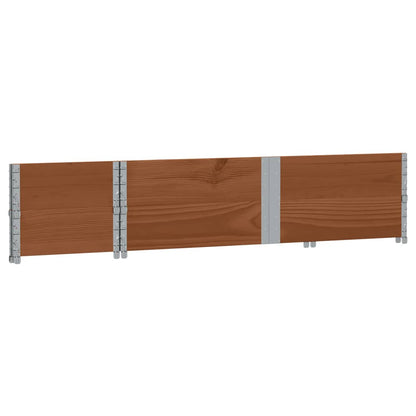 Pallet Collars 2 pcs Brown 150x50 cm Solid Wood Pine