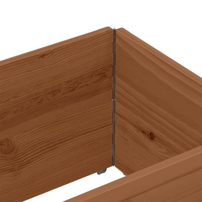 Pallet Collars 2 pcs Brown 150x50 cm Solid Wood Pine
