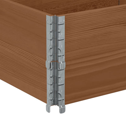 Pallet Collars 2 pcs Brown 150x50 cm Solid Wood Pine