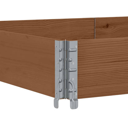 Pallet Collar Brown 150x100 cm Solid Wood Pine