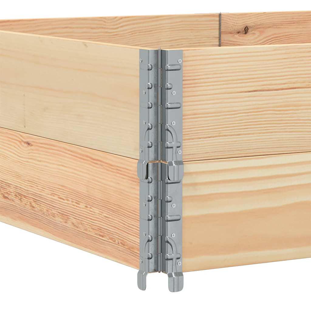 Pallet Collars 2 pcs 150x100 cm Solid Wood Pine